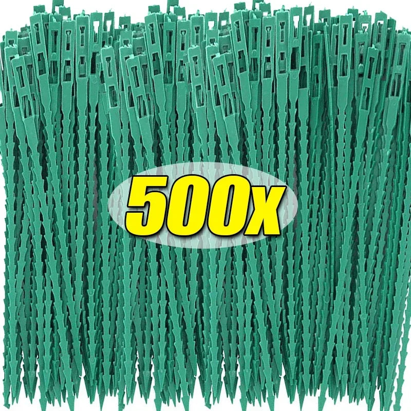 Reusable Garden Cable Ties Plant Vine Tree Shrubs Support Fastener Locking Nylon Adjustable Zipper Cables Ties Organizer Tools