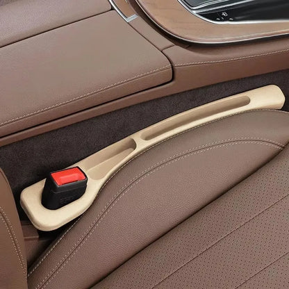 Car seat gap sealant, leak-proof filling strip, seat edge seam protector, and driver's seat storage strip to prevent loss.