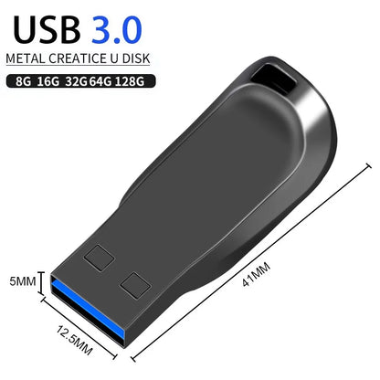 High-Speed USB 3.0 Flash Drive – 128GB, 64GB, 32GB & 16GB Portable USB Memory Stick