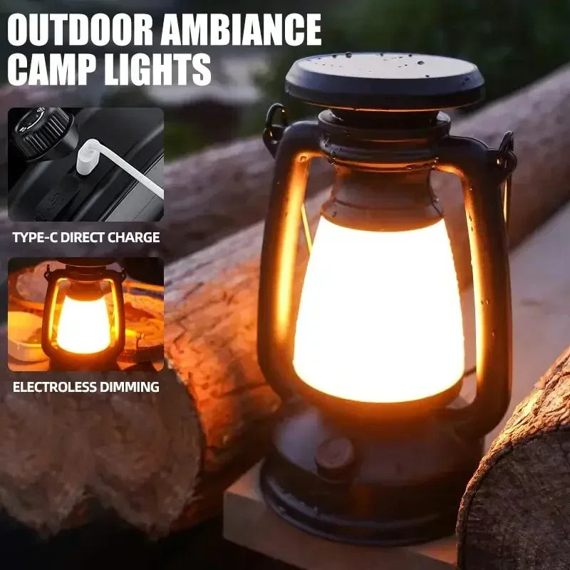 Retro Horse LED Desk Lamp – Decorative Camping Atmosphere Light