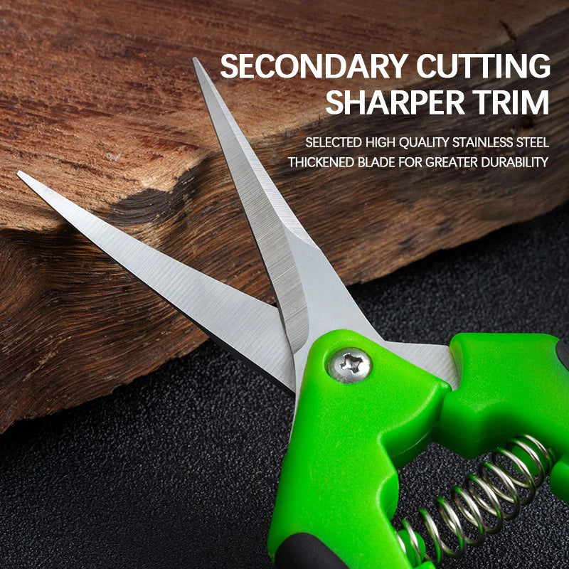 AIRAJ 7-Inch Pruning Scissors – Garden Shears for Bonsai, Fruit, and Weeds
