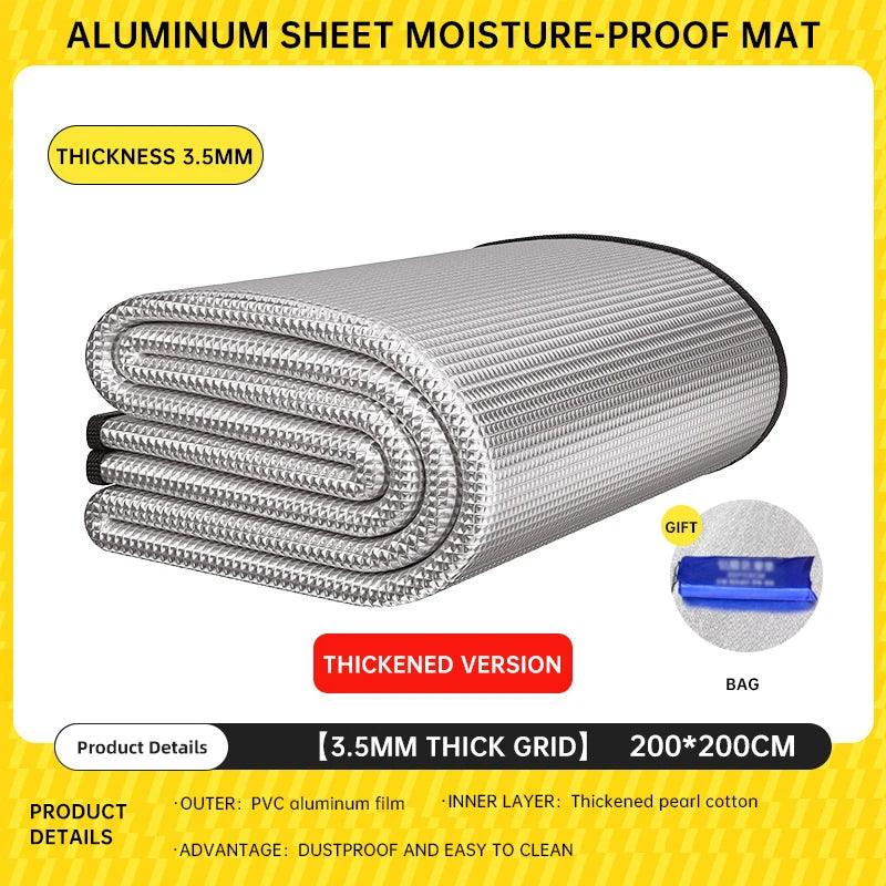 Outdoor Picnic Moisture-Proof Pad – Double-Sided Thick Aluminum Film Waterproof Beach & Camping Mat