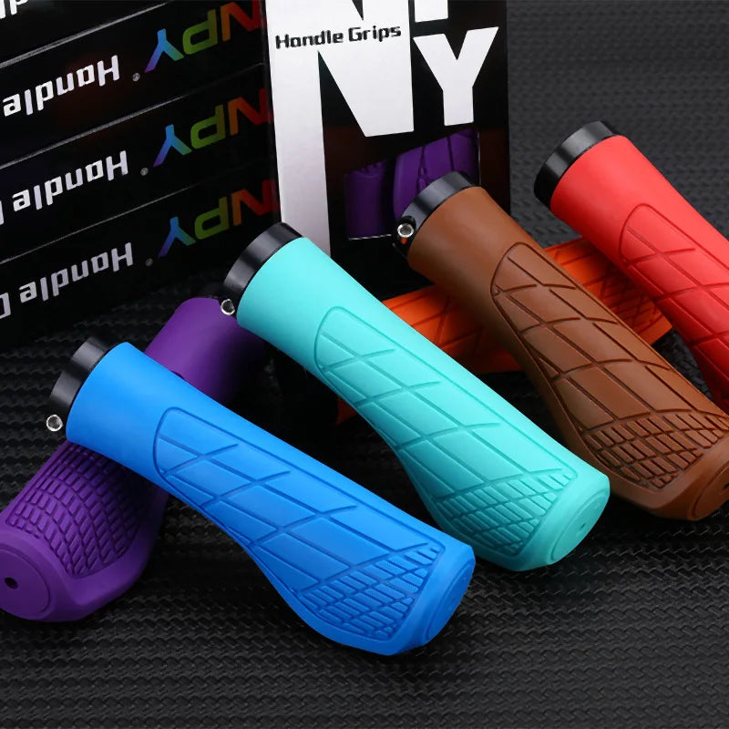Lock-On Bicycle Handlebar Grips – Non-Slip Soft Rubber MTB Grips for 22.2mm Bars