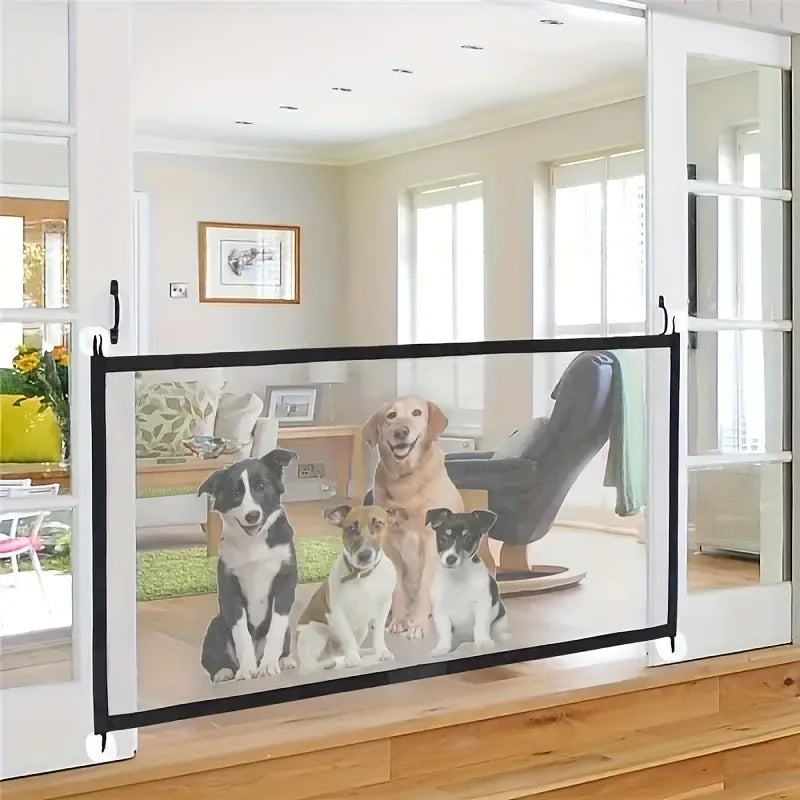 Dog Fence Netting Barrier – Foldable Breathable Mesh Pet & Baby Safety Fence