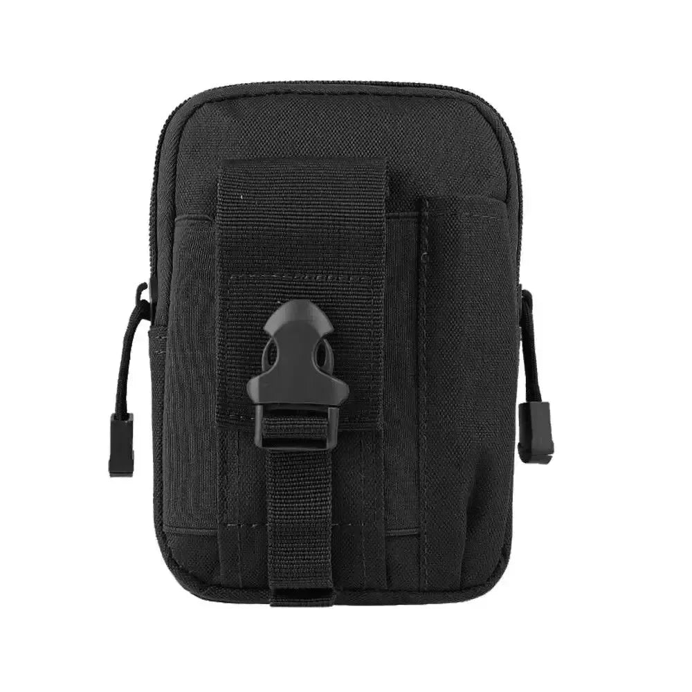 Tactical Universal Cell Phone Holster – Molle Hip Waist Pack with Zipper for Men & Women