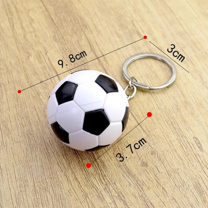 European Football Resin Keychain – Sports Fan Souvenir Pendant for Soccer & Tennis