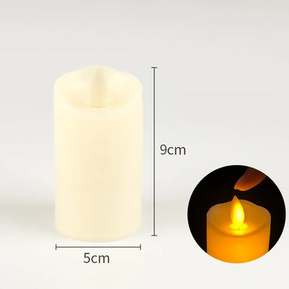 Flameless Flickering LED Candles – Battery‑Powered Safe Candle Lights for Events & Home Decor