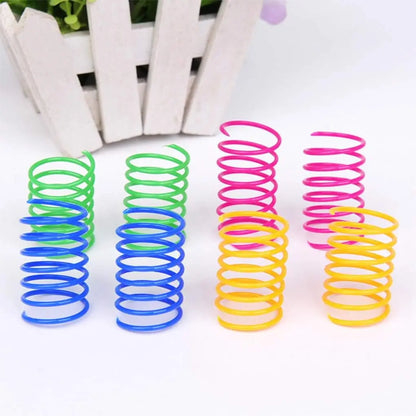 Colorful Cat Spring Toys – Interactive Spiral Springs for Kitten Play