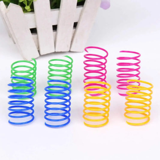 Colorful Cat Spring Toys – Interactive Spiral Springs for Kitten Play
