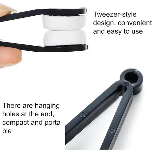 Microfiber Eyeglass Cleaning Brush – Portable Lens Cleaner for Glasses, Sunglasses & Travel Use