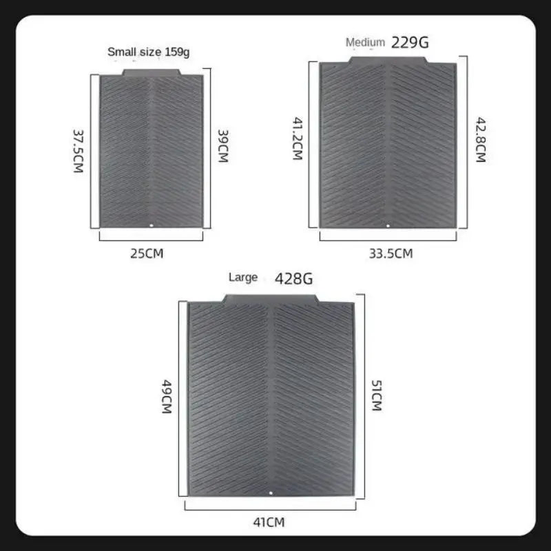 Silicone Drain Pad Drying Mat – Heat-Resistant Non-Slip Dish Mat for Kitchen & Tableware