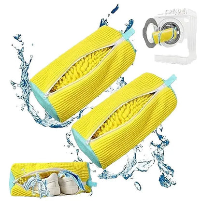 Durable Shoe Washing Machine Bag or brush for All Shoe Types,Ideal for Sneakers and Casual Shoes,Laundry Wash Bag