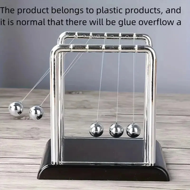Newton’s Cradle Balance Steel Ball – Physics Teaching Supplies, Science Pendulum Desktop Toy & Stress Relief Gift for Home Decoration
