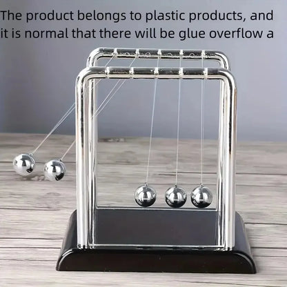 Newton’s Cradle Balance Steel Ball – Physics Teaching Supplies, Science Pendulum Desktop Toy & Stress Relief Gift for Home Decoration