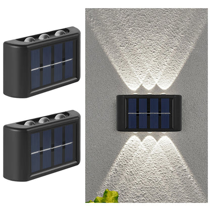 Solar LED Outdoor Wall Light Waterproof Dusk to Dawn Fence Lamp for Garden Yard Porch Pathway Patio Home Decor