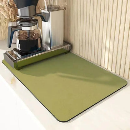 VIKAMA 30x40cm Diatomite Coffee Placemats – Absorbent Individual Table Mats for Kitchen & Dining