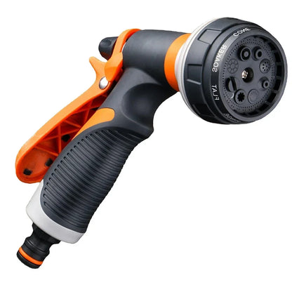 8-Pattern Garden Water Gun – High-Pressure Hose Nozzle for Car Wash & Yard Spraying