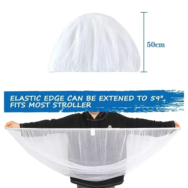 Mosquito Net for Fully Covered Baby Stroller Durable Mosquito Net for Baby Cradle Crib Mosquito Net for Portable Mini Crib