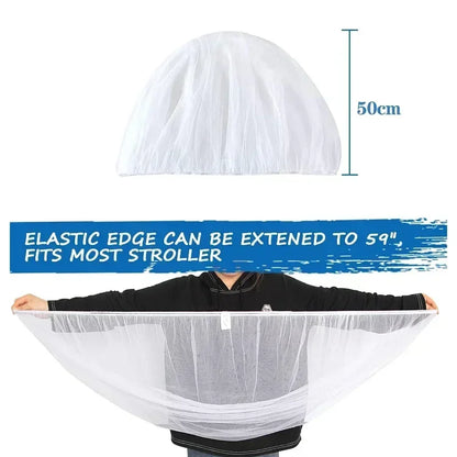 Mosquito Net for Fully Covered Baby Stroller Durable Mosquito Net for Baby Cradle Crib Mosquito Net for Portable Mini Crib