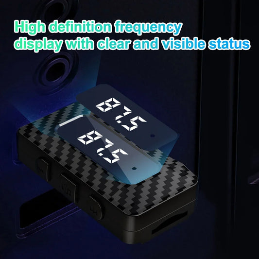 Car Bluetooth 5.3 FM Transmitter Receiver Handsfree Call Mini USB Wireless Adapter Auto Audio with LED Display For Car FM Radio