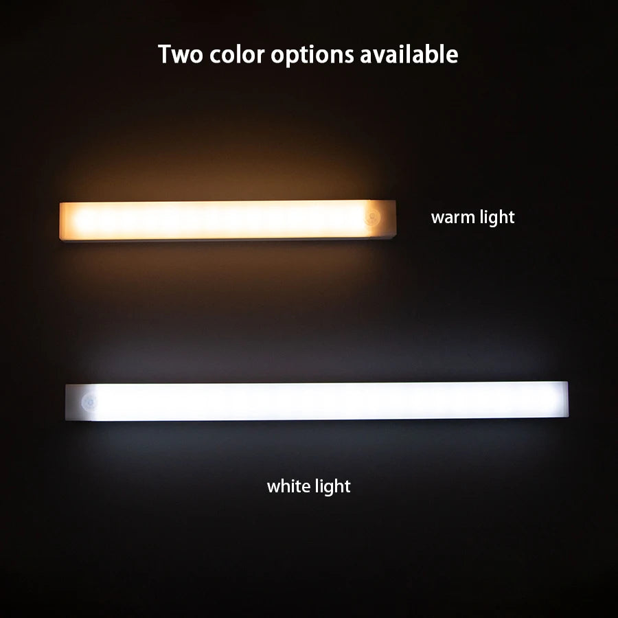 Rechargeable LED Motion Sensor Night Light – Under Cabinet Cordless Lamp for Kitchen, Wardrobe, Bedside & Hallway