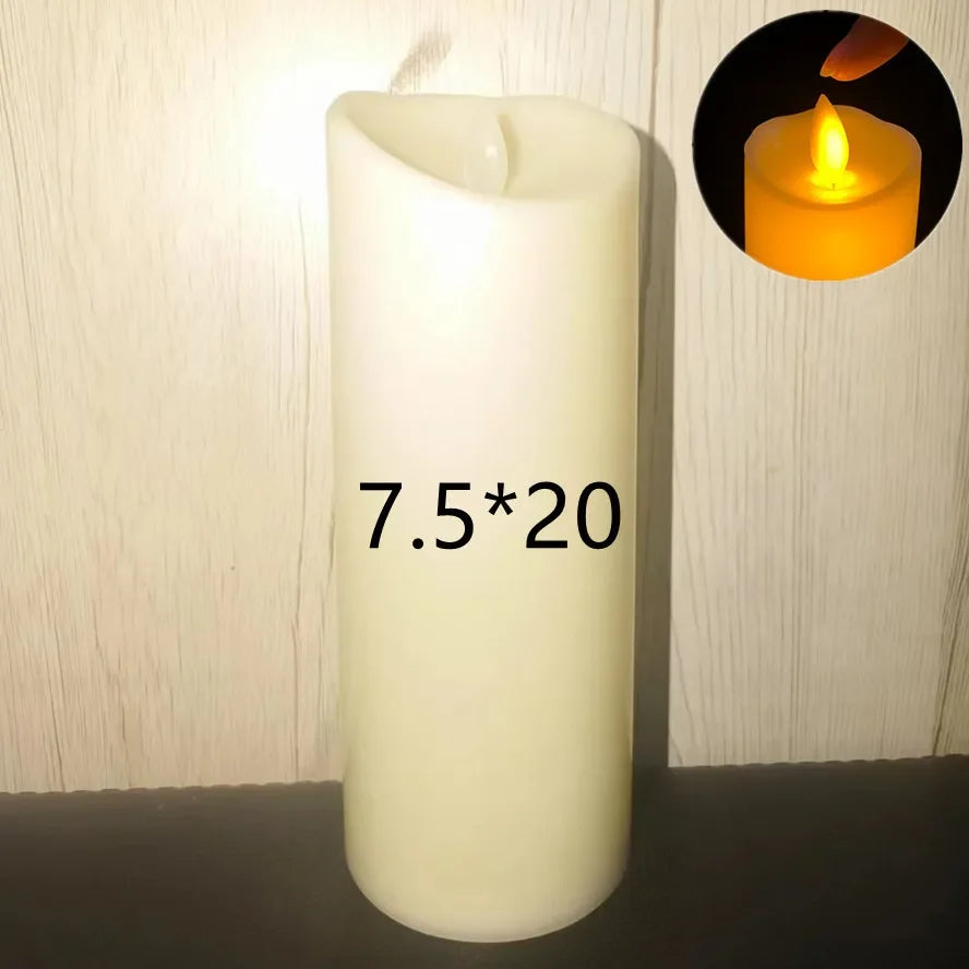 Flameless Flickering LED Candles – Battery‑Powered Safe Candle Lights for Events & Home Decor