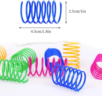 Colorful Cat Spring Toys – Interactive Spiral Springs for Kitten Play