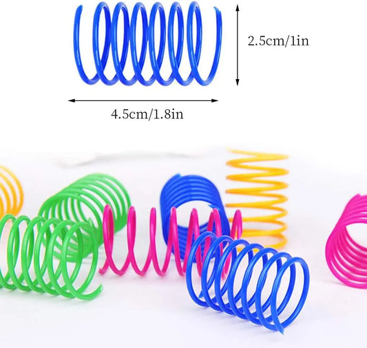 Colorful Cat Spring Toys – Interactive Spiral Springs for Kitten Play