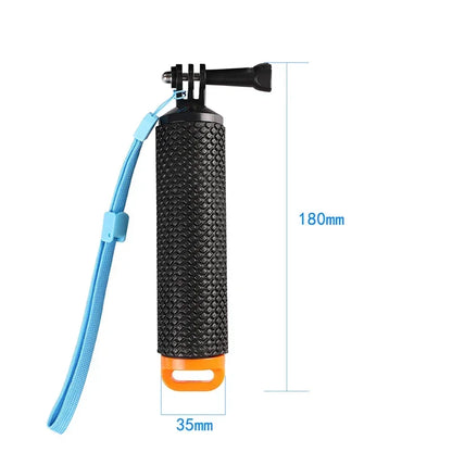 Floating Hand Grip for GoPro Hero 12/11/10/9/8/7/6/5 – Buoyancy Rod Handle Mount for DJI Osmo, Xiaomi Yi, SJ4000 Action Cameras