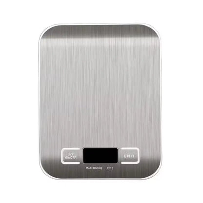 High-Precision 10kg Electronic Kitchen Scale – Digital Baking Food Scale with 1g Accuracy & Stainless Steel Panel