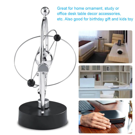 Craft Eternal Motion Swing Ball Desk Decoration – Electric Newton’s Cradle for Home & Office