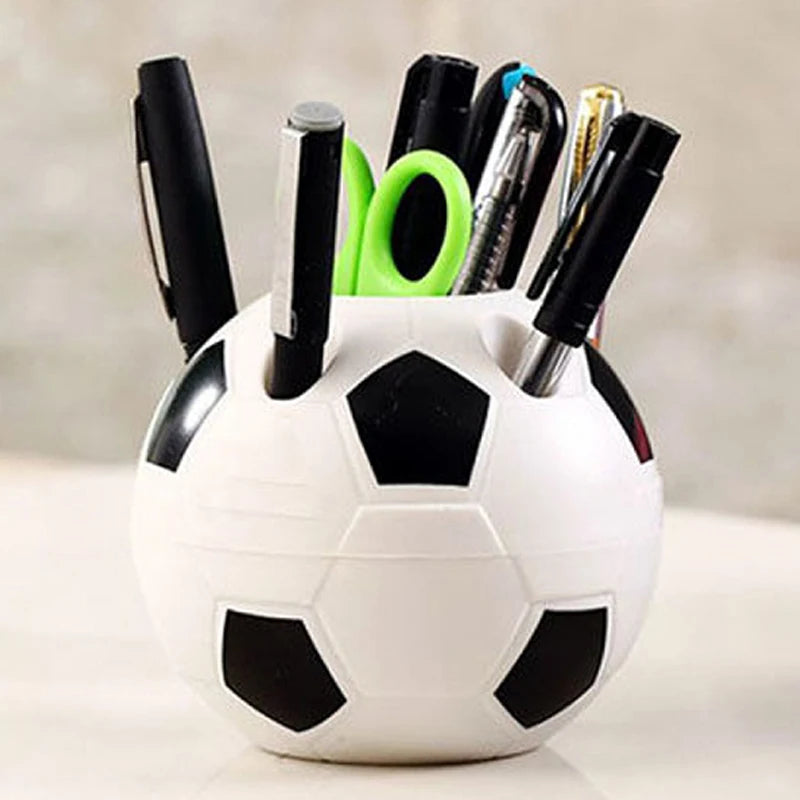 Soccer Ball Pen Holder – Football-Shaped Desktop Organizer for Kids & Students