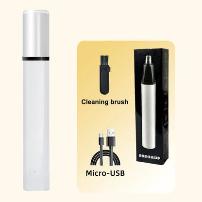 Portable Mini LED Display Nasal Hair Trimmer with Type-C Charging Versatile Compact Personal Grooming Tool