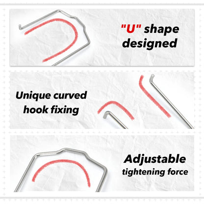 3PCS Radiator Hose Retaining Spring Clip For BMW E39 E38 E60 E90 745Li X5 E46 325i 328i M3 540i 740iL 740i Horse Shoe Clip Clamp
