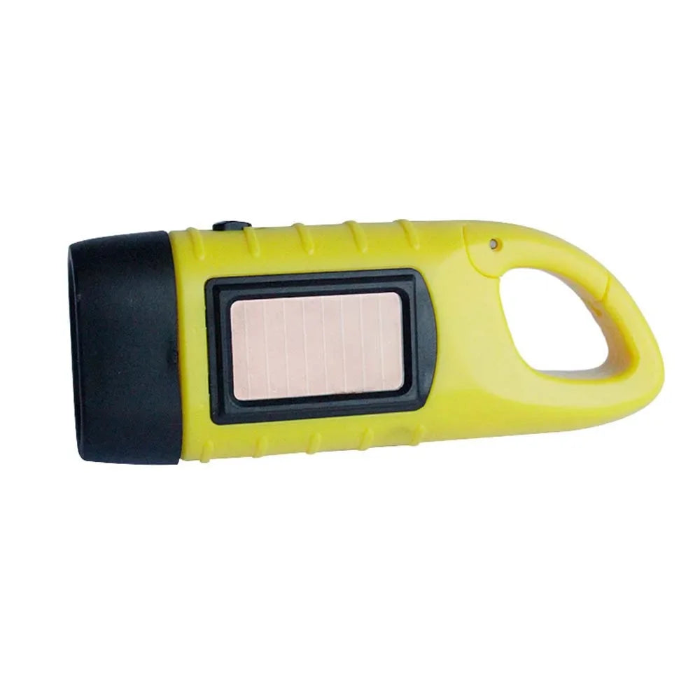 Portable LED Flashlight Tent Light – Hand Crank Dynamo & Solar Powered Torch for Camping, Hiking, and Emergency Use
