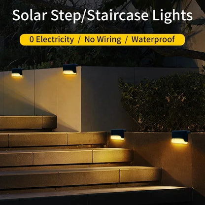 1pcs 4pcs Solar Deck Lights Outdoor Solar Lights Waterproof Garden Light Solar Stairs Light for Patio Stairs Railing Pathway