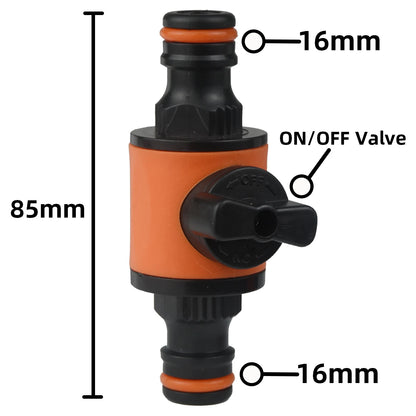 2pcs Garden Hose Tap Shut Off Valve Fitting Connector Pipe Coupler Stop Water Connection Repair Joint Irrigation System Adapter