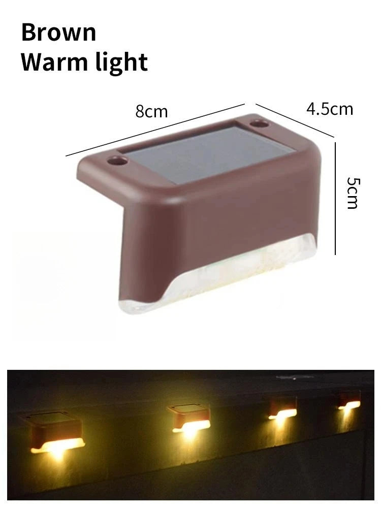 Solar Deck Lights 1-6 Pack – Outdoor Waterproof LED Step Lights for Stairs, Railing, Fence, Yard & Patio Pathway