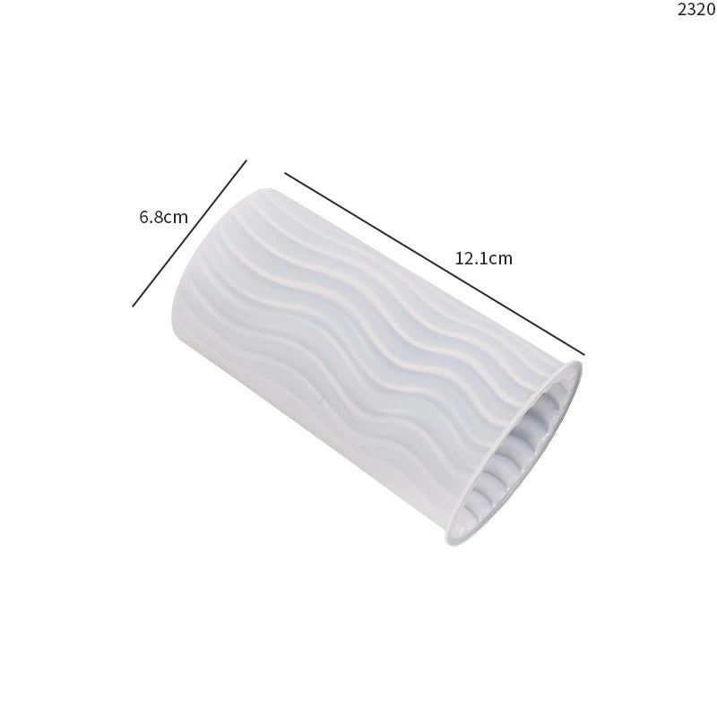 Silicone Striped Roman Column Candle Mold – DIY Silicone Candle Making Tool