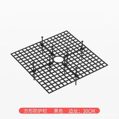 Plant Pot Soil Guard Grid – Plastic Cover with Nails to Prevent Pets & Soil Spillage