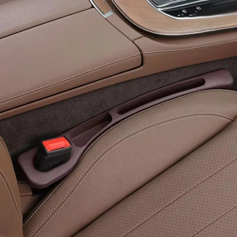 Car seat gap sealant, leak-proof filling strip, seat edge seam protector, and driver's seat storage strip to prevent loss.