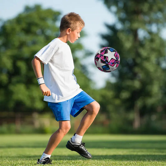 Standard Soccer Ball – Size 4 & 5 Seamless PU Football for Outdoor Sports & Training
