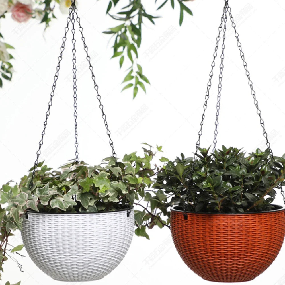 40cm Iron Hanging Chain with 3 Hooks – Heavy-Duty Planter Chain for Hanging Baskets & Garden Decor