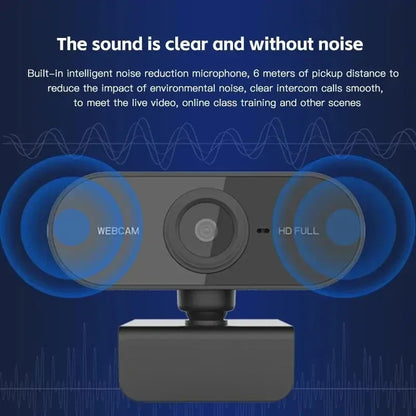 1080P HD USB Network Camera with Microphone and Tripod – Computer Web Camera for Work & Video Conferencing
