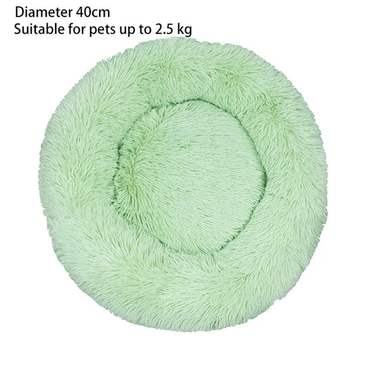 Cat Nest Round Soft Shaggy Mat – Cozy Indoor Dog & Cat Bed for Kittens, Chihuahuas & Small Pets