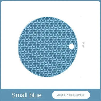 Silicone Heat-Resistant Table Mat – Non-Slip Honeycomb Coaster & Pot Holder for Kitchen, Coffee, and Dining Use