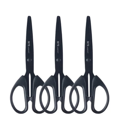M&G 160mm Stainless Steel Scissors – Durable Household Scissors with Wear-Resistant Black Blade for Office & Everyday Use