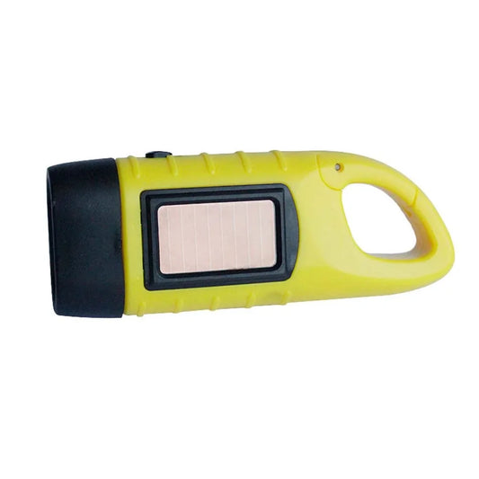 Portable LED Flashlight Tent Light – Hand Crank Dynamo & Solar Powered Torch for Camping, Hiking, and Emergency Use