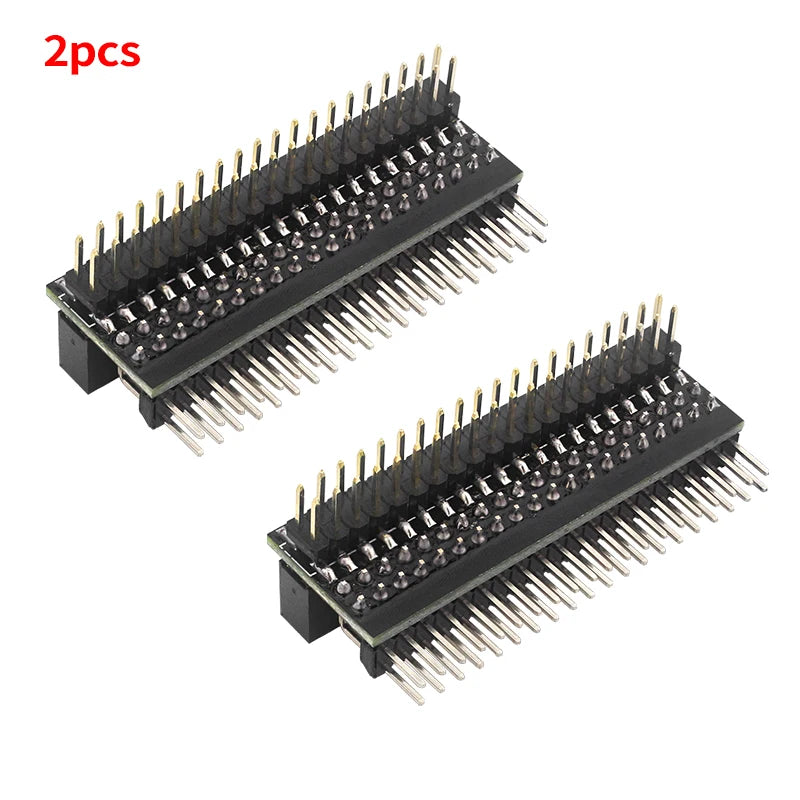 Raspberry Pi 40 Pin GPIO Extension Header Double Row Right Angle GPIO Edge Extension Connector for Pi 4B 3B+ 3B Zero 2 W