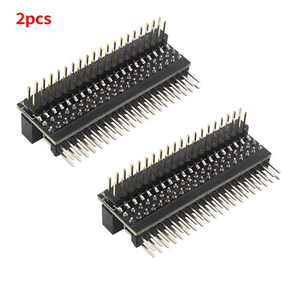 Raspberry Pi 40 Pin GPIO Extension Header Double Row Right Angle GPIO Edge Extension Connector for Pi 4B 3B+ 3B Zero 2 W